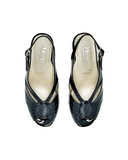 Black Female Heels Shoes from Italy