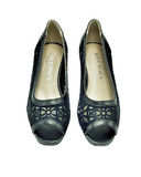Black Sandal - Peep Toe Heel