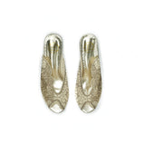 Block Heel Mule Sandal- Gold