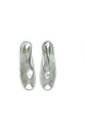 Block Heel Mule - Silver