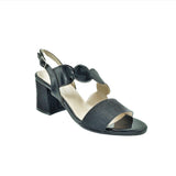 Block Heel Sandal  - Black