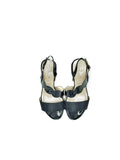 Block Heel Sandal  - Black