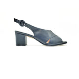 Soffice Sogno - Sling-Back/ Peep-Toe/Block Heel (Navy)