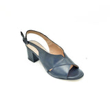 Soffice Sogno - Sling-Back/ Peep-Toe/Block Heel (Navy)