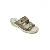 Polyflex "comfort made in Italy" House Sandal (Beige) Two Velcro Straps