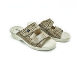 Polyflex "comfort made in Italy" House Sandal (Beige) Two Velcro Straps