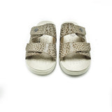 Polyflex "comfort made in Italy" House Sandal (Beige) Two Velcro Straps