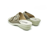 Polyflex "comfort made in Italy" House Sandal (Beige) Two Velcro Straps