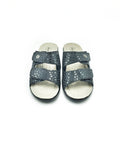 Polyflex "comfort made in Italy" House Sandal (Navy Blue) Two Velcro Straps