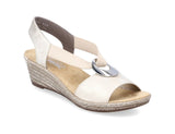 Rieker - T-Back Wedge (Beige)