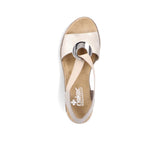 Rieker - T-Back Wedge (Beige)