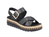 Rieker -  T-Strap Block Heel Platform
