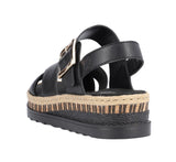 Rieker -  T-Strap Block Heel Platform