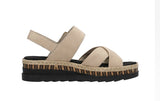 Rieker -  T-Strap Platform Wedge Sandals