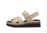 Rieker -  T-Strap Platform Wedge Sandals