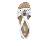 Rieker -  Block Heel - Ankle Strap (White)