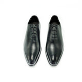 Di Franco Shoes Men's Whole Cut Oxford (Black) vero cuoio