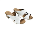 Mago- Mule Heels -White
