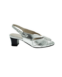 Silver Female Heels Shoes from Italy