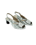 Silver Female Heels Shoes from Italy