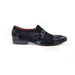 Slip-On loafer - Suede/Leather Cap Toe (Floral Design)