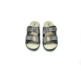 Polyflex "comfort made in Italy" House Sandal (Black) Two Velcro Straps