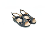 Confort Shoe Factory Est. 1976 Wedge Sandal (Black)