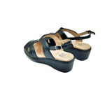 Confort Shoe Factory Est. 1976 Wedge Sandal (Black)