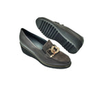 SOFFICE SOGNO- Brown Slip-On  Moccasin Wedge