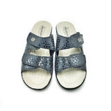 Polyflex "comfort made in Italy" House Sandal (Black) Two Velcro Straps