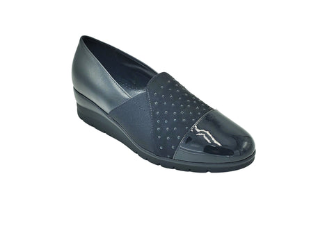 Due EMMA - Wedge Loafer Walking Shoe (Chiara)  -  Made In Italy