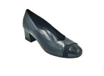 Due EMMA - Black Pump Block Heel  (Chiara)  -  Made In Italy