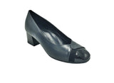 Due EMMA - Black Pump Block Heel  (Chiara)  -  Made In Italy