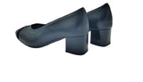 Due EMMA - Black Pump Block Heel  (Chiara)  -  Made In Italy
