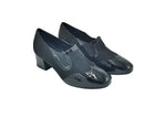 Due EMMA - Black Loafer Block Heel  (Chiara)  -  Made In Italy