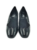 Due EMMA - Black Loafer Block Heel  (Chiara)  -  Made In Italy