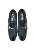 Due EMMA - Black Loafer Block Heel  (Chiara)  -  Made In Italy
