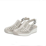 Rieker - Closed (Perforated Design) Toe Sling Back Wedge