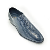 Men's Oxford (Navy) vero cuoio  Patent Leather (Wavelet Design)