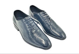 Men's Oxford (Navy) vero cuoio  Patent Leather (Wavelet Design)