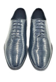 Men's Oxford (Navy) vero cuoio  Patent Leather (Wavelet Design)