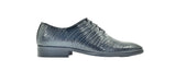 Men's Oxford (Black) vero cuoio  Patent Leather (Wavelet Design)