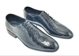 Men's Oxford (Black) vero cuoio  Patent Leather (Wavelet Design)