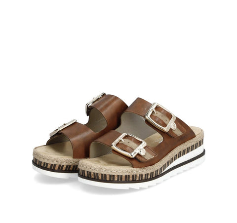 Rieker -  Slip-on Wedge Platform (Brown)