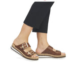 Rieker -  Slip-on Wedge Platform (Brown)