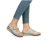 Rieker -  Slip-on Wedge Platform (Beige)