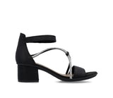 Rieker -  Block Heel - Ankle Strap (Black)