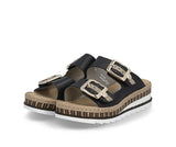 Rieker -  Slip-on Wedge Platform (Black)