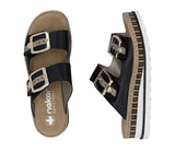 Rieker -  Slip-on Wedge Platform (Black)