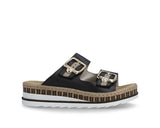 Rieker -  Slip-on Wedge Platform (Black)